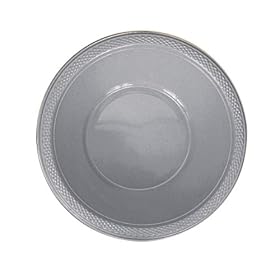 "Silver Sparkle Party Bowls, 20 Pack, plastic, 355ml"