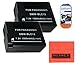 Pack of 2 DMW-BLC12 Batteries for Panasonic Lumix DMC-GH2 DMC-G5 DMC-FZ200 + LCD Screen Protectors + Cleaning Cloth