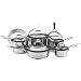 KitchenAid Gourmet 12-Piece Cookware Set, Stainless Steel