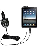 Audio FM Transmitter / Internet Music Vehicle Adapter with integrated Car Charger for the Apple iPad 3G Tablet Computer - uses Gomadic TipExchange Technology
