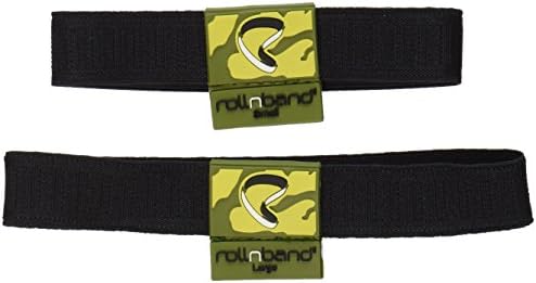 rollnband RB55GRN Space Saving Travel Band, Green, Combo Size (10-Pack)