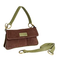 Olive n Figs Leather Everyday Shoulder Handbag - Dark Chocolate