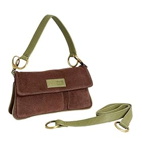 Olive n Figs Leather Everyday Shoulder Handbag - Dark Chocolate