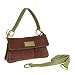 Olive n Figs Leather Everyday Shoulder Handbag - Dark Chocolate