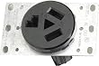 Leviton 800-05207-00K Dryer Receptacle 30 Amp 125/250V Flush Mount Black