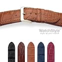 HIRSCH Avance M, Louisiana Alligator, 18 mm, Steel Buckle