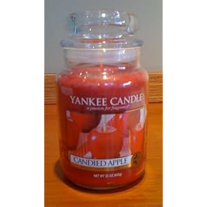 Yankee Candle, CANDIED APPLE, 22 oz, Housewarming Scented Jar.