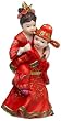Weddingstar Cute Asian Couple in Traditional Wedding Attire