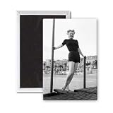 Ann Baxter - 3x2 inch Fridge Magnet - large magnetic button - Magnet