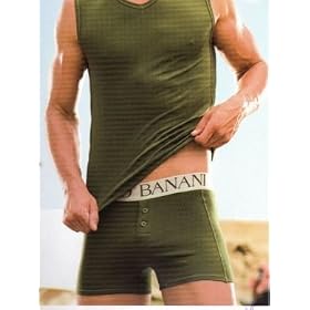Bruno Banani Fairplay Men's Button Boxer - Olive Green