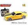 Jada Dub City Big Time Muscle 1:16 Scale Radio Remote Control Yellow 2006 Chevy Camaro Concept with Black Stripes RC Car