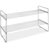 Whitmor 6175-861 Stackable Closet Shelves, Chrome