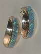 Navajo Indian Jewelry Opal Earrings - ER-0037