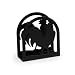 Spectrum 93410 Rooster Napkin Holder, Black