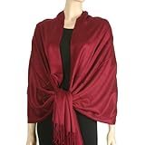 IMAGE OF Premium 100% Rayon Woven From Bamboo Fiber Soft Silky Luxurious Pashmina Shawl/stole/wrap (28
