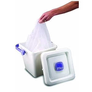 Click to buy Cloth Baby Diapers Supplies: Bambino Mio Dirty Nappy Cloth Diaper Bucket & Lid from Amazon!
