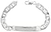 Sterling Silver Mariner Link ID Bracelet, 3/8 (9.5mm) wide, NICKEL FREE
