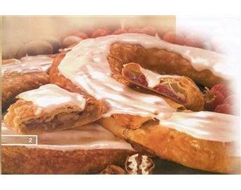 O & H Danish Kringles, Set of Two, Pecan and Raspberry flavors