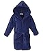 STAR Boys 100% Cotton Velour Hooded Terry Robe Bathrobe Blue