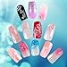 12 Style 144pcs Pre-design False Nail Tips + 1pcs Nail Glue for Fake Nail Art Tip by BTArtbox
