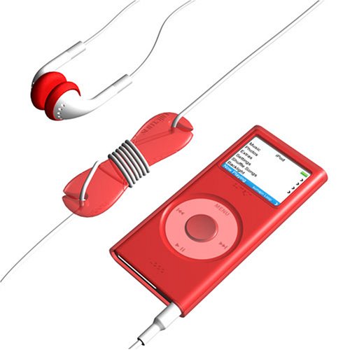 Pleiades Sumajin Loop nano 2G Starter Kit Red シリコンケース/スマートラップ/ファンキーイヤー/スクリーンフィルム/ストラップパッドセットSUMLN2GSK-RD