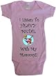 I LISTEN TO HEAVY METAL WITH MY MOMMY! - BigBoyMusic Baby Designs - White, Blue or Pink Onesie / Baby T-shirt