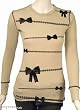 Yvette Mandell Pearls in Paris Long Sleeve Thermal in Natural