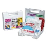 41r94HQ3uhL. SL160  23 piece Bloodborne pathogen bodily fluid spill kit  plastic case  1 ea.