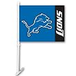 Detroit Lions Car Flag W/Wall Brackett Set Of 2 - Detroit Lions Car Flag