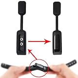 OK-STORE Silicon Magnetic Clip for Fitbit Flex Activity and Sleep Tracker Fastener Clasp Pack Cover Replacement Strap Wristband Bands (flex clip black)