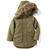 オールドネイビー OLD NAVY/ フェイクファーパーカー オリーブ アウタージャケット 3歳【並行輸入】