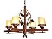 4 Arm Candlestick Pinecone Chandelier