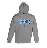 Memphis Tigers Athletic Grey NCAA Embroidered Hooded Sweatshirt