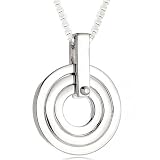 wheel of Fortune Slide Pendant Necklace Sterling Silver