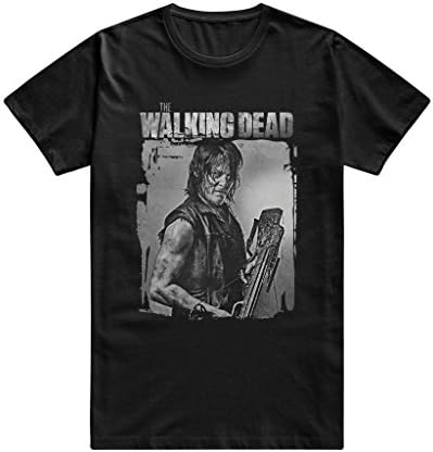 Drong Men's The Walking Dead Character Portrait Daryl Dixion T-shirt