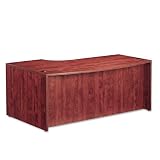 Alera VA22R7248MC Valencia Series 72 by 48 by 29-1/2-Inch Righthand Porkchop Desk Shell, Medium Cherry