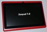 41r9BCxXGlL. SL160 RED Color 7.0 ZEEPPAD(TM) ANDROID 4.0 TABLET 4GB CAPACITY WIFI, CAMERA, YOUTUBE, GAMES SKYPE VIDEO CALLING & NETFLIX MOVIES