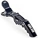 Hair Tamer Black Croc Hair Styling Clips - 6 Pack