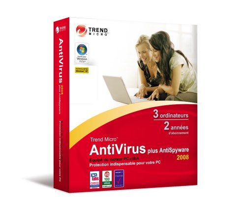 Trend Micro Anti-Virus et Anti-Spyware 2008 2 ans pour 3 PC