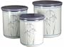 Corelle Coordinates Shadow Iris Storage Canister Set, Set of 3
