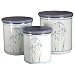 Corelle Coordinates Shadow Iris Storage Canister Set, Set of 3