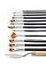 67% OFF TODAY! 13 Piece Art Paint Brush Set with Palette Knife - Premium Quality Artist Brushes for Oil, Acrylic, Watercolor, Face Painting, gouache and Crafts with Popup Storage Case