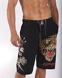 Ed Hardy Lounge Open Mouth Tiger Jersey Jams