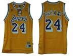 Kobe Bryant #24 Los Angeles Lakers Throwback NBA Jersey Gold Size L