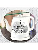 Traditional Ceramic Design Modern Electric Cordless Kettle 1.2L Black Pattern