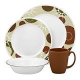 Corelle VIVE Martini 16-Piece Dinnerware Set, Service for 4