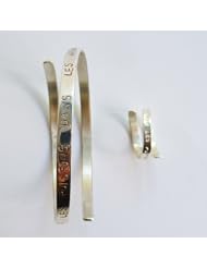 Lucy Luce Customizable Fortune Cookie Silver Bracelet