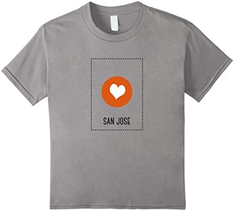 Kids I Love San Jose - California and usa Shirt 6 Slate