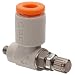 SMC AS Air Flow Control Valve, PBT & Stainless Steel, Elbow, Metric Thread Male X Push-to-Connect Fitting
