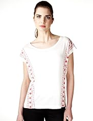 Limited Collection Tapestry T-Shirt with Linen